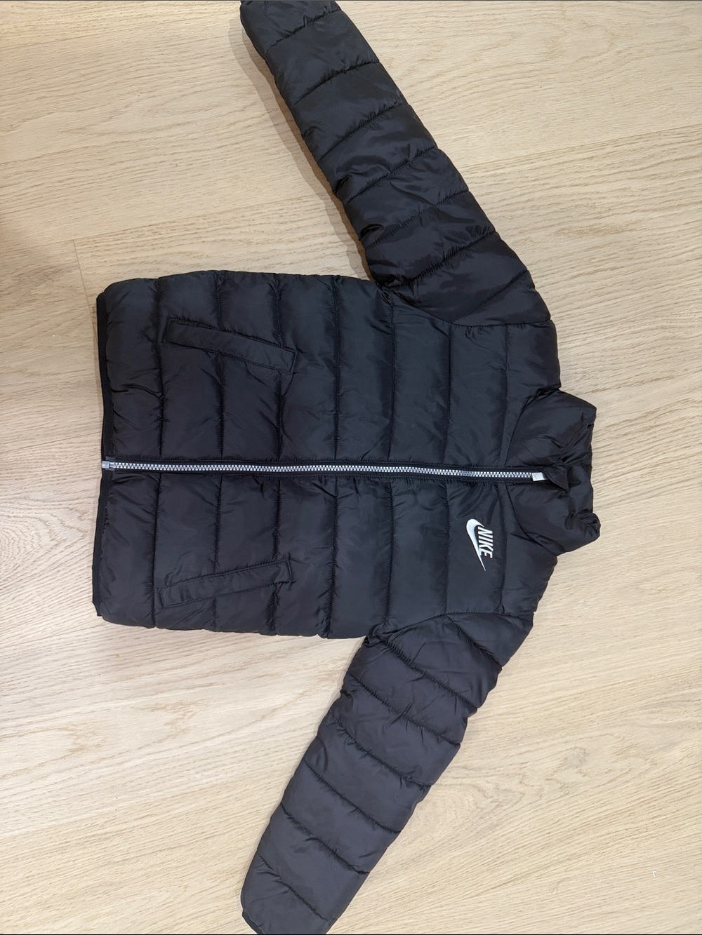 Nike Kids Black Quilted Puffer Jacket